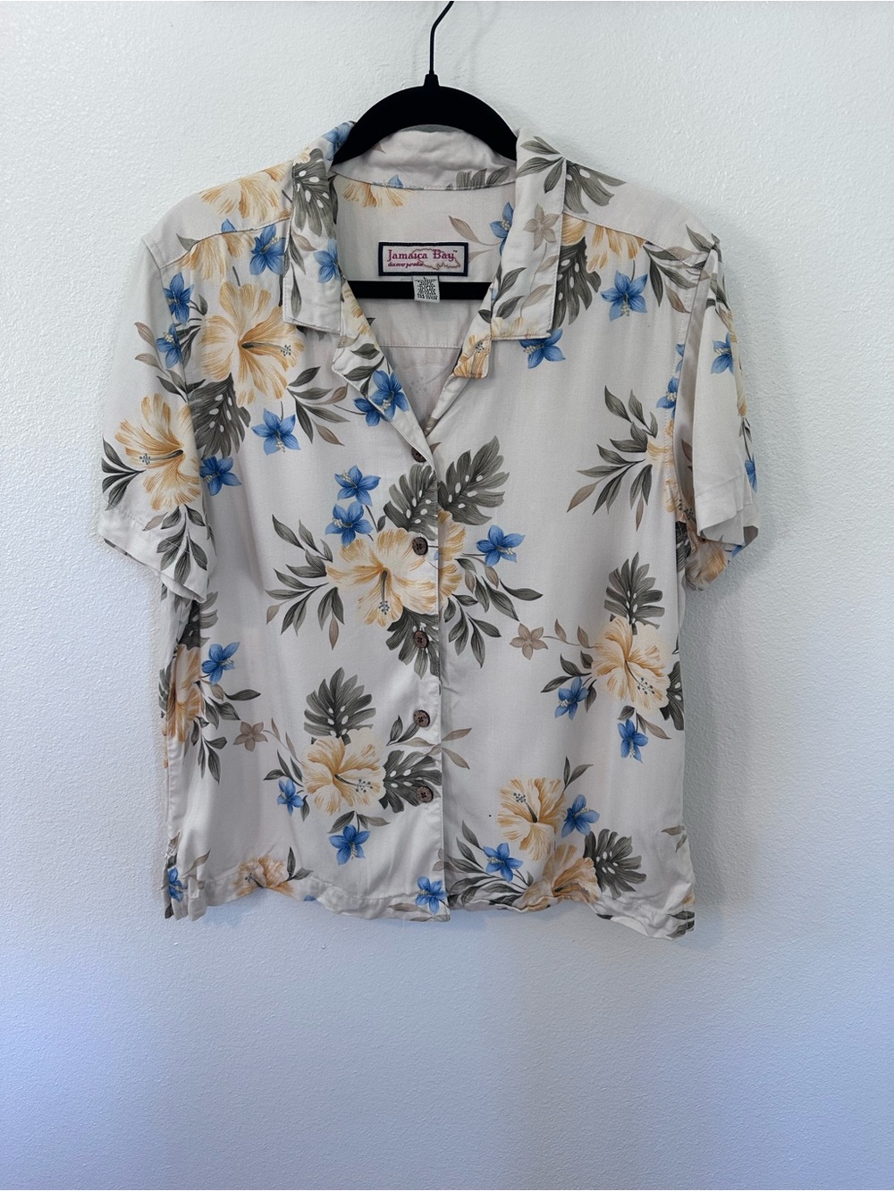 Jamaica Bay Cream Floral Button-Down Shirt